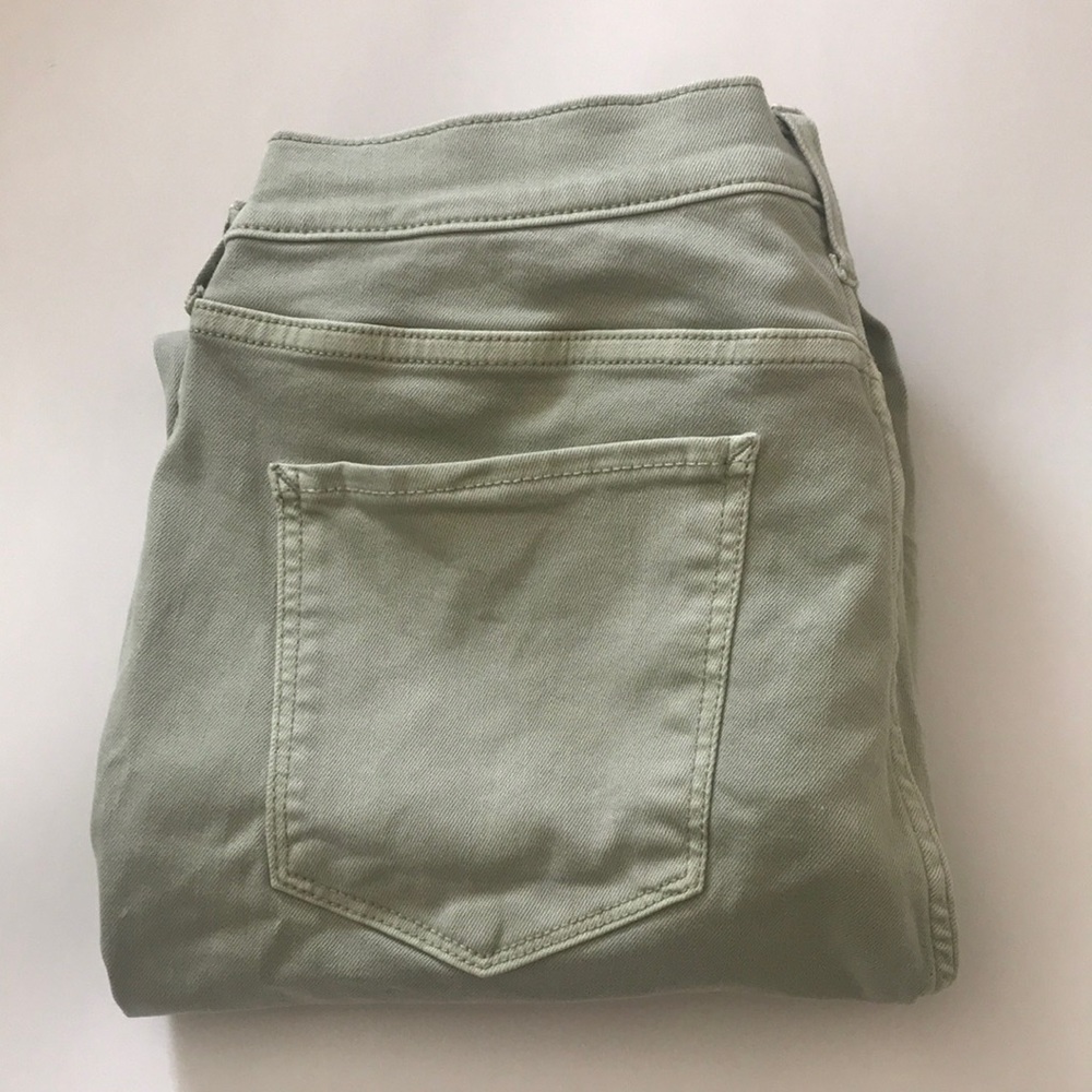 A New Approach High Rise Light Green Skinny Ankle Jeans